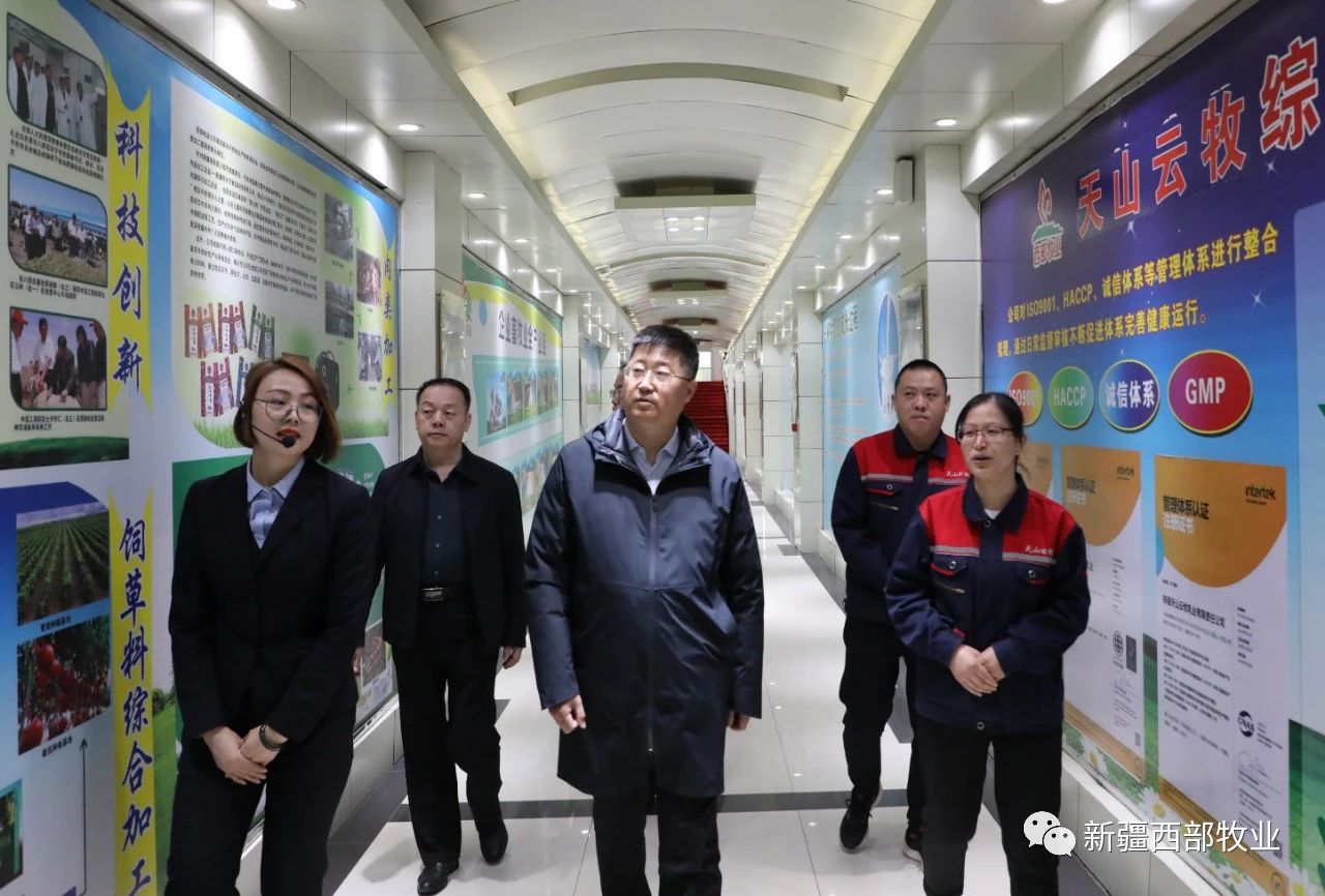 八師石河子市黨委常委、八師副師長趙日強(qiáng)到天山云牧公司調(diào)研